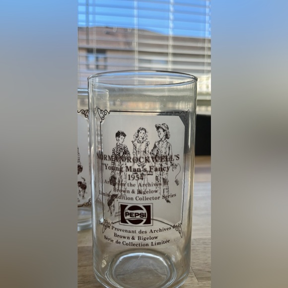 Set of 4 Pepsi - Norman Rockwells limited edition - Picture 2 of 3